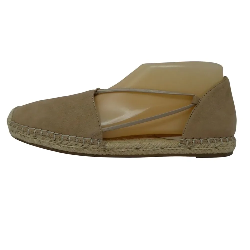 Eileen Fisher Lee Tan Suede Espadrille Flats Sandals